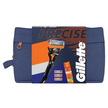 Gillette Zestaw podarunkowy: maszynka Fusion5 + 3 ostrza + żel do golenia