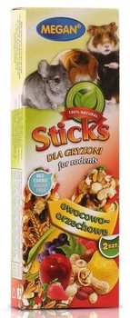 Megan  kolba owocowo - orzechowa dla gryzoni i fretek 2 szt