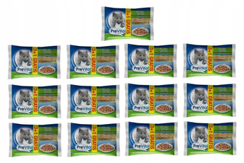 Pełnoporcjowa karma dla kotów PreVital sterile 4 x 100g 2x drób i 2x wątróbka w sosie