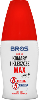 Bros Płyn na komary i kleszcze max 50 ml