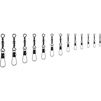 Krętlik Jaxon baryłkowy z agrafką interlock 10