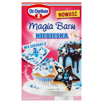 Dr Oetker Mix dekoracji Magia Barw Niebieska 70g