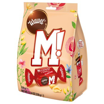 Wawel Michałki z Wawelu Klasyczne Cukierki w czekoladzie 350 g