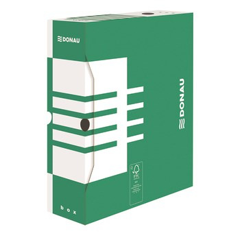 Pudło archiwizacyjne DONAU karton A4/120mm zielone