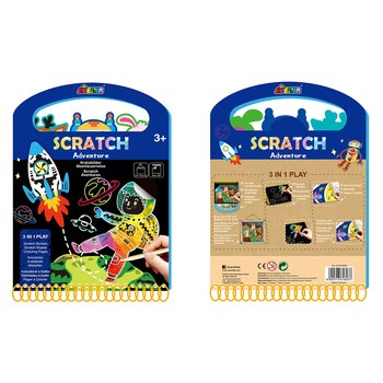 Książka z wydrapywankami -Przygoda