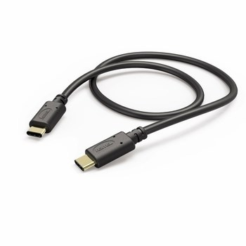 Kabel ładujący/data USB-C - USB-C Hama 1 m czarny