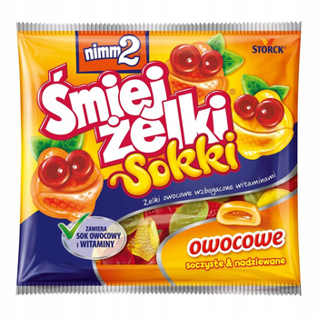 nimm2 Śmiejżelki Sokki Żelki owocowe wzbogacone witaminami 90 g