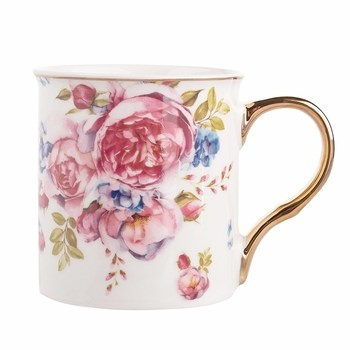 Kubek prosty z uchem w kolorze złota 250 ml dekoracja Scarlett Altom Design