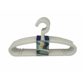 Wieszak plastikowy 8 szt. biały  Comfort Living