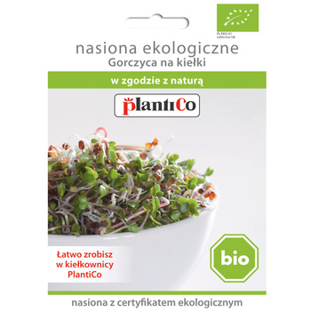 Nasiona ekologiczne na kiełki BIO - Gorczyca PlantiCo