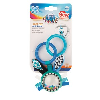 Canpol babies zabawka pluszowa z grzechotką i zawieszką KRÓLIK