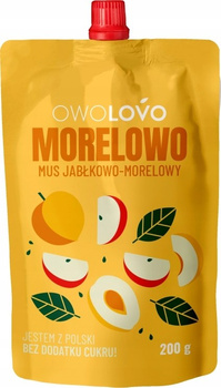 OWOLOVO Morelowo Mus jabłkowo-morelowy 200 g