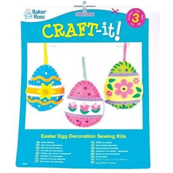 Jajka z filcu 3szt mix  zestaw kreatywny