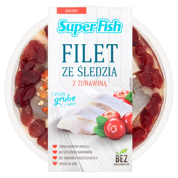 SuperFish Filety ze śledzia & żurawina 200 g