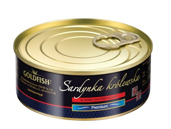 GOLDFISH sardynka królewska w sosie pomidorowym 240 g