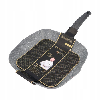 Patelnia grillowa z powłoką Qualum Basic Stone Edition 28cm LOFT Ambition