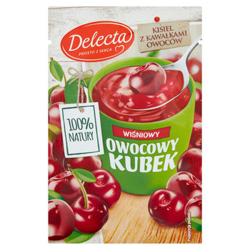 Delecta Owocowy kubek Kisiel smak wiśniowy 30 g