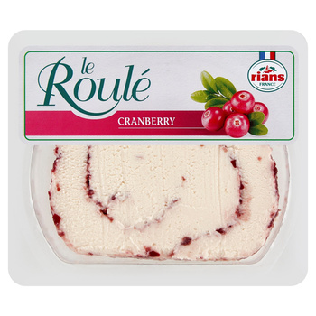 Rians La Roulé Francuski ser świeży z żurawiną