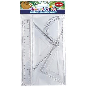 Zestaw geometryczny, 4 elementy. Rexus