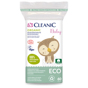 Cleanic Baby Organic Płatki dla niemowląt i dzieci 60 sztuk