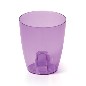 Osłonka storczykowa COUBI DUOW130P śr. 13 cm fioletowy transparent