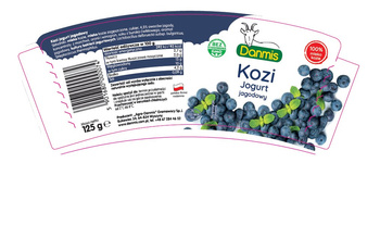 Kozi jogurt jagodowy 125g Danmis