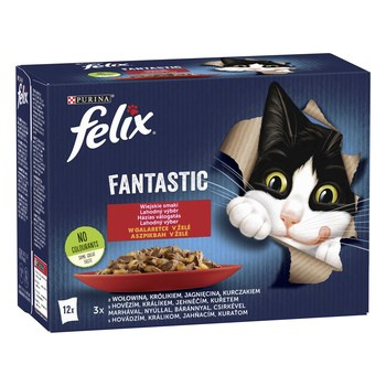 FELIX FANTASTIC MIĘSO 12X85G