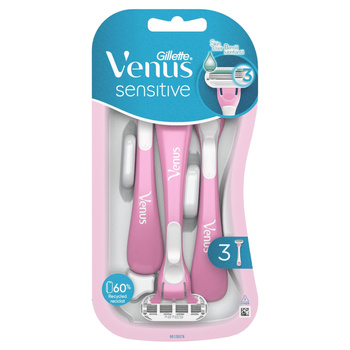 Maszynki jednorazowe Gillette Venus Sensitive, opakowanie 3 sztuk