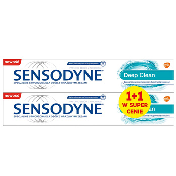 Sensodyne Deep Clean 75ml 1+1 w super cenie