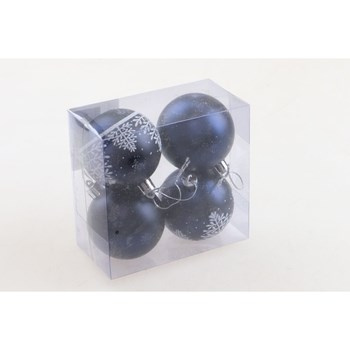 EM&EM Bombka na choinkę 4szt grafit