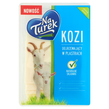 NaTurek Ser kozi dojrzewający w plastrach 100g