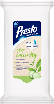 Presto Eco Friendly Universal Ściereczki 60 sztuk