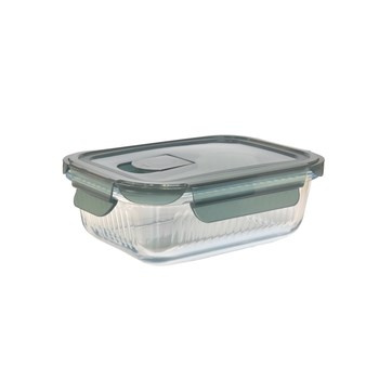 Pojemnik szklany prążkowany prostokątny EZYSTYLE 640 ml