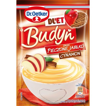 Dr. Oetker Duet Budyń smak pieczone jabłko-cynamon 40 g