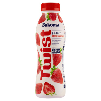 Bakoma Twist Jogurt truskawkowy 380 g
