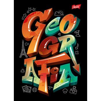 Unipap zeszyt okładka laminowana A5, 60 kartek, krata, geografia ze ściągą