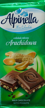 Alpinella Czekolada mleczna arachidowa 90 g