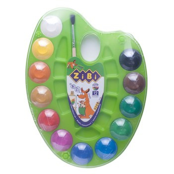 Farby akwarelowe 12 kolorów Zibi