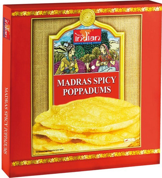 PAPPADUMS - pikantne, cienkie, chrupiące naleśniki indyjskie TRULY INDIAN 112g