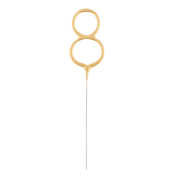 Złota cyfra 8  7,5 cm
