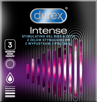 Durex Intense Prezerwatywy 3 sztuki