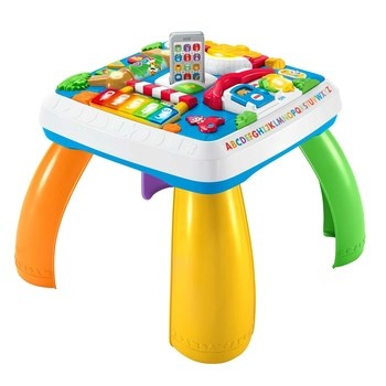 Fisher-Price Ucz się i śmiej! „Poziomy nauki” Edukacyjny Stolik Malucha Zabawka interaktywna dla dzieci