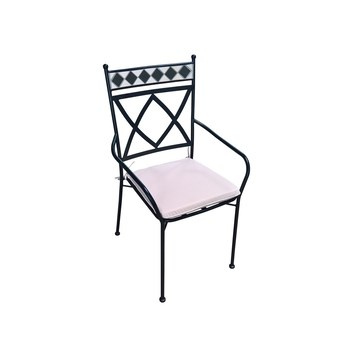 Krzesło ogrodowe z mozaiką