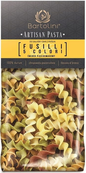 Makaron Bartolini Durum 300g świderek nr 3 pięciosmakowy