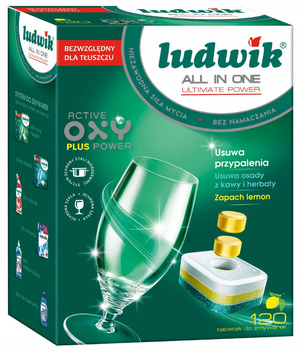 Ludwik All in one tabletki do zmywarek Ultimate Power 120 szt. - lemon