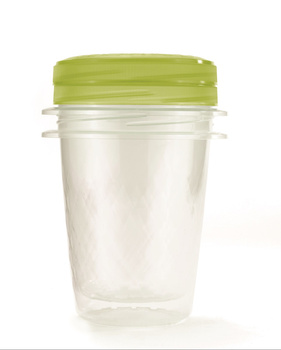 Komplet pojemników  Take Away twist 2x1 L zielony