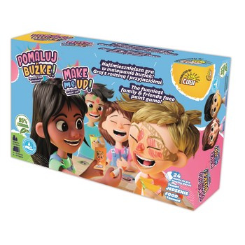 COBI Gra Pomaluj buźkę! Zgadnij, kim jestem. Temat jedzenie