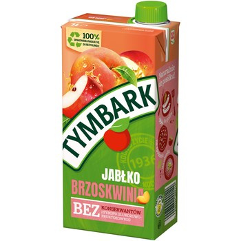 Tymbark Napój jabłko brzoskwinia 1 l