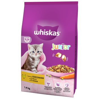 WHISKAS JUNIOR KURCZAK 1,4KG