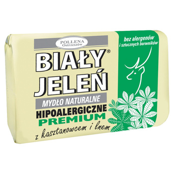 Biały Jeleń Mydło naturalne kasztanowiec i len 100 g
